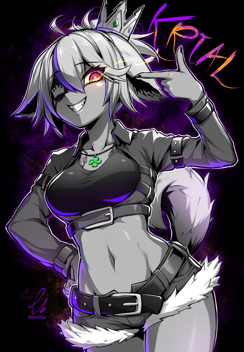「Krialさんを描きました-Skeb / Commission - 」|海老ブルー/ebiblue 😈のイラスト