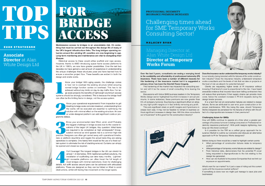 alanwhitedesign's tweet photo. Our Associate Director Euan Strathearn has shared his top tips for bridge access ✍
You can also read the article at the link below 🔗⏬
https://t.co/ImBnoFq2xD
#temporaryworks #bridgeaccess #construction #ukconstruction #AWD https://t.co/6UUJB9hJcx