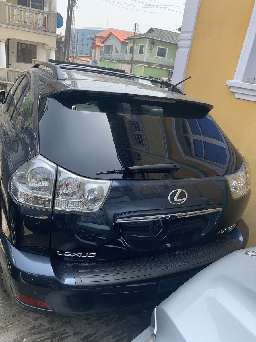 Totally Accidents Free 
2004 Lexus RX 330 
Full option 
Roof Dvd 
Remote control 
Power boot
Containerized 
Freshly out 
Full duty paid 
5.4m net
JIGAMAN AUTOS!!!