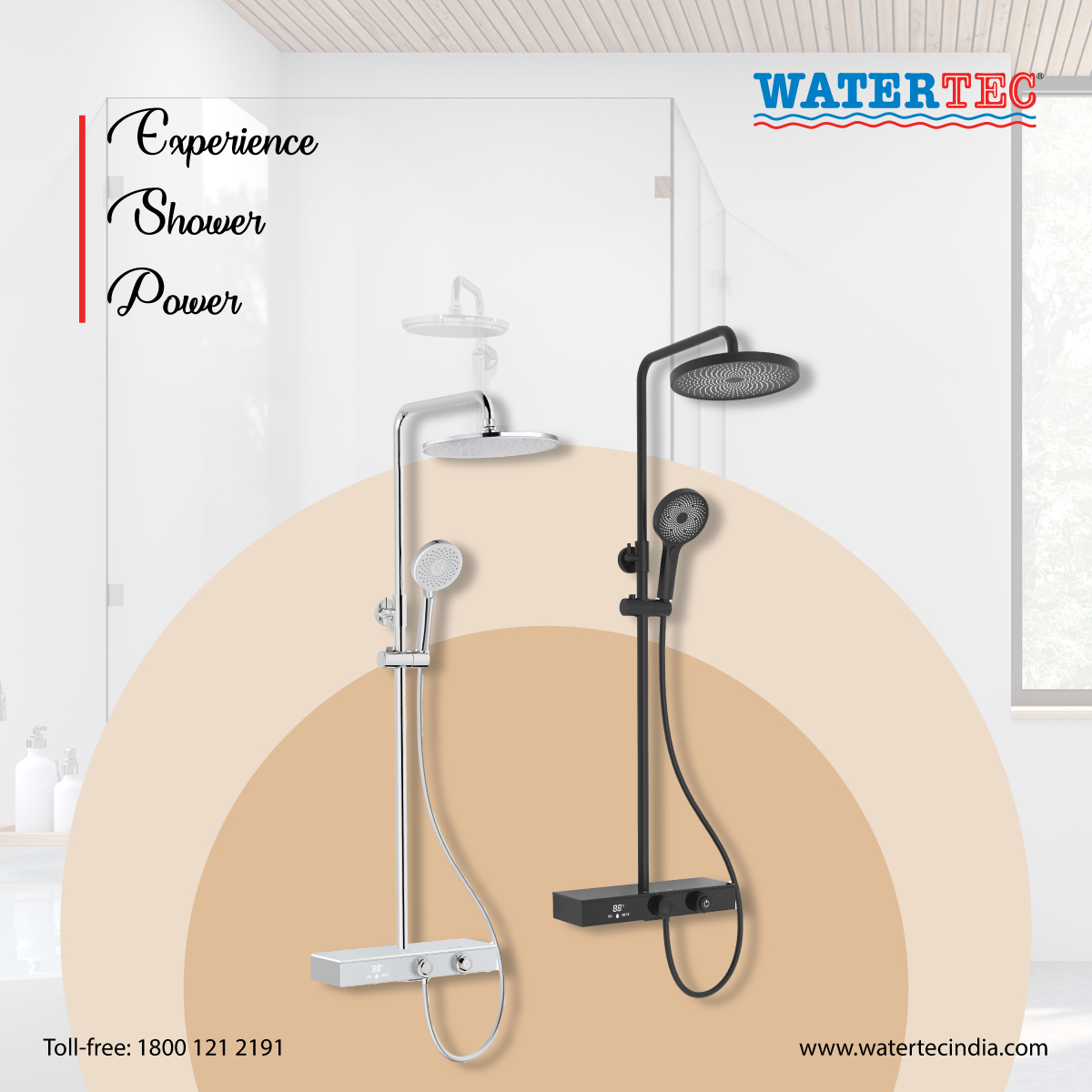 Watertecind's tweet photo. Discover a luxurious showering experience with WATERTEC.

#watertecindia #BathFittings #bathware #showers #sanitaryware #plumbing #accessories #faucets #hygiene #watersaving #Handshower #headshower https://t.co/jgZXOE5KHu