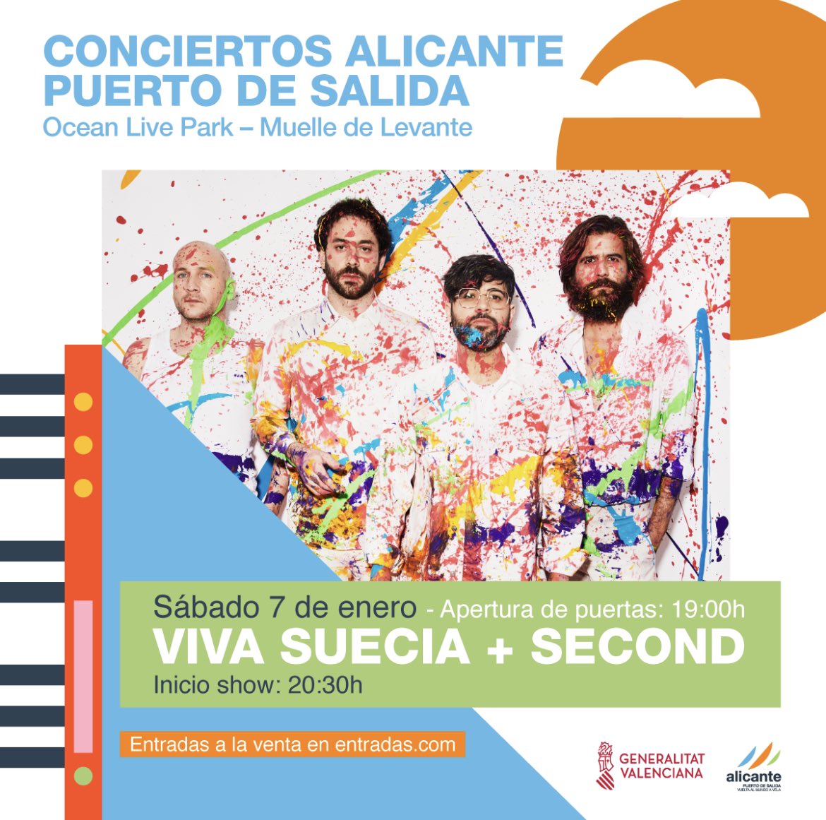 VivaSuecia's tweet photo. ¡¡Vamoooooos!! Este concierto es algo muy especial 🔥 ¡Compartimos escenario con nuestros queridos amigos @secondmusic en la millor terra del món! Alicante es nuestra casa y Second nuestro amor desde que empezamos a tocar ✊❤️@ProdsBaltimore @GVAAlicantePS https://t.co/3Z0MoHStuC