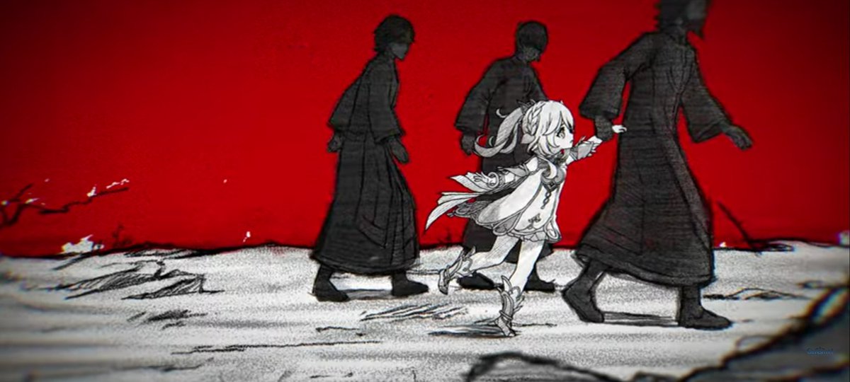 nahida (genshin impact) multiple boys side ponytail walking dress 1girl 2boys red background  illustration images