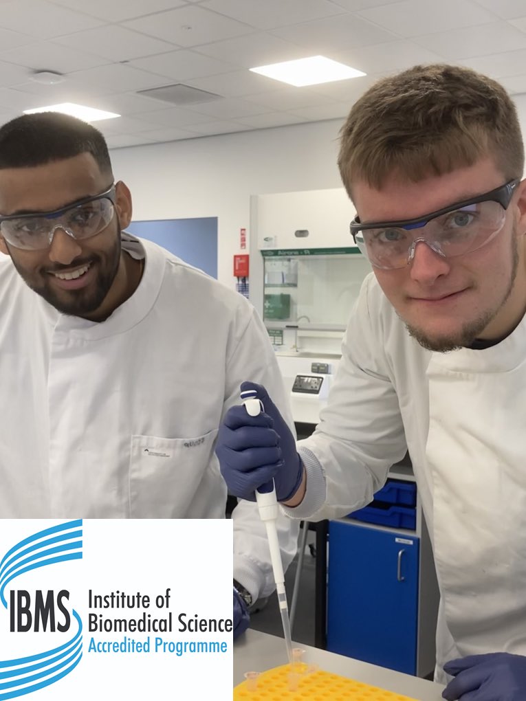 🎉🎉🎉Exciting News🎉🎉🎉 
Our BSc #Biomedical Science degree (3-year and 4-year with #industry #placement) is accredited by the <a href="/IBMScience/">IBMS #AtTheHeartOfHealthcare</a>. If you’re looking for more information on the degree, visit glos.ac.uk/sciences or visit us on 19 November #degree #university #biomed