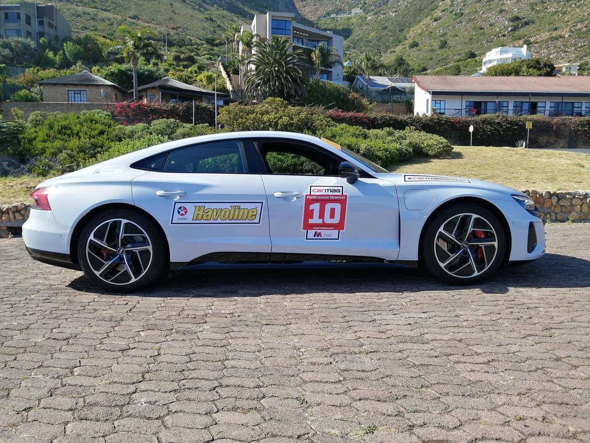 KyleSplice's tweet image. Day 2 first whip for @CARmagSA performance shootout 2023. @audisouthafrica e-tron GT is savage in a straight line.