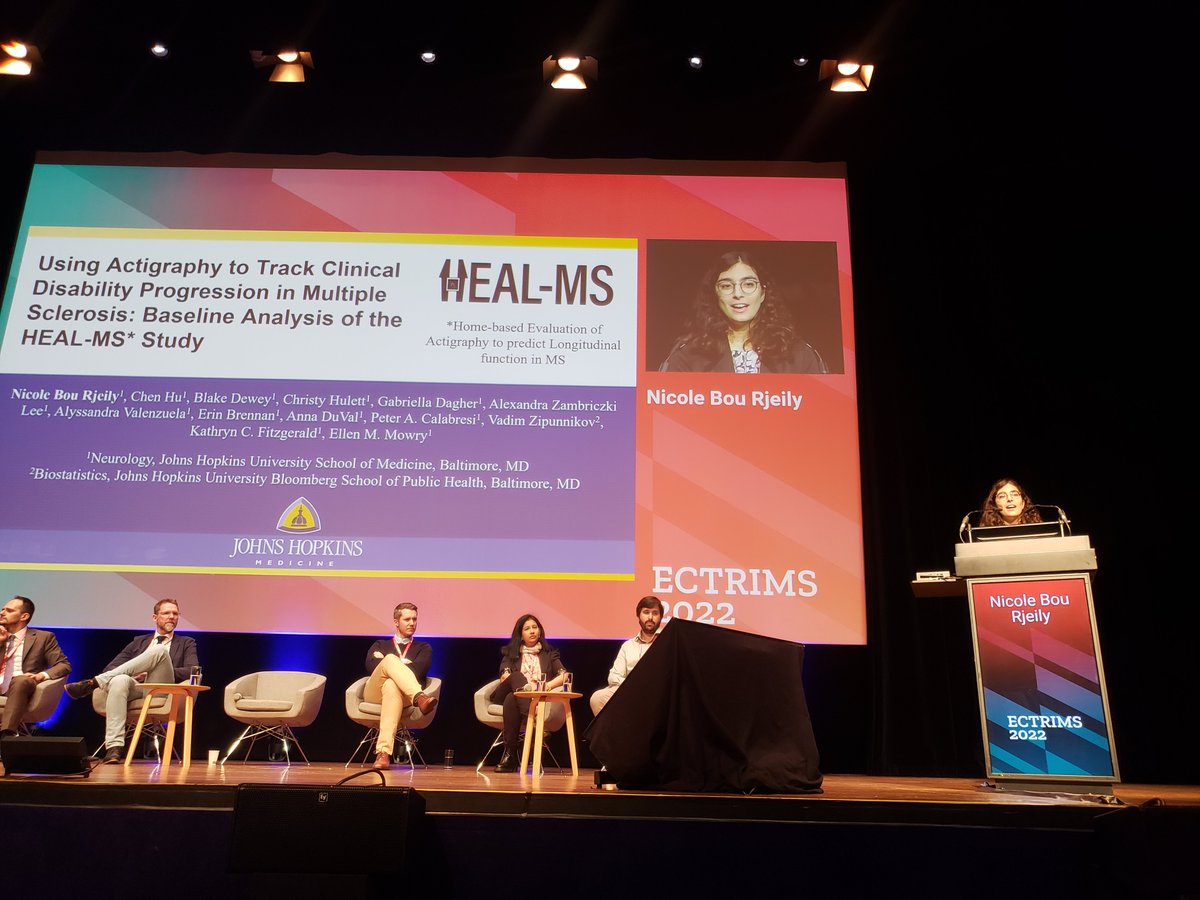 EllenMowryMD's tweet image. Dr. Nicole Bou Rjeily starting a great presentation at ECTRIMS. Strong scientist and future neurologist!

@IntNatlWiMS @ECTRIMS
