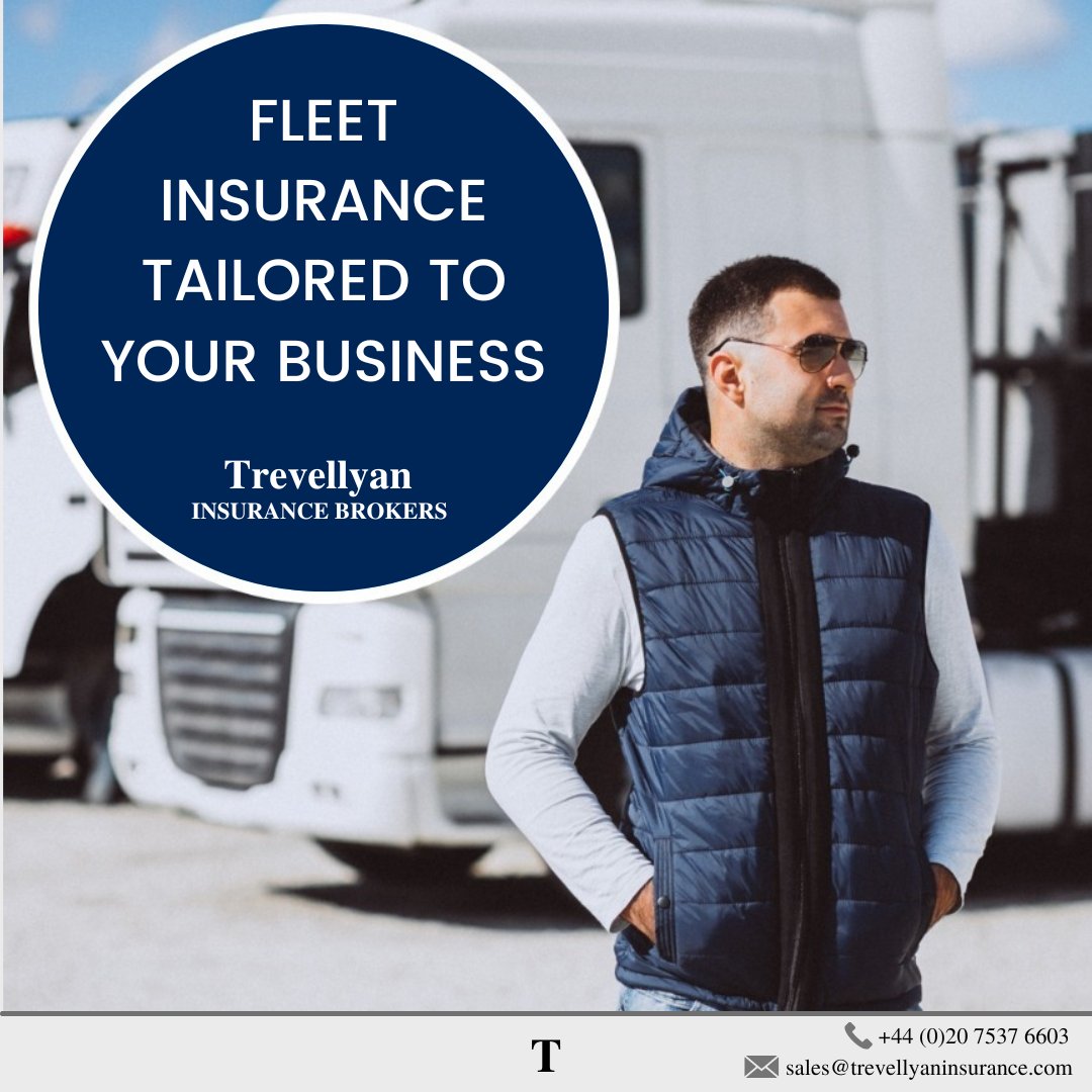 TrevInsurance's tweet photo. Create a fleet insurance coverage with Trevellyan Insurance. Visit to learn more about Competitive Fleet Insurance - Trevellyan Insurance (https://t.co/g4qPMpMKla)

#Fleet #InsuranceNFTs #InsuranceScheme #Insurance #insurancenews #insurancebroker #broker #BrokerageRadar https://t.co/bJeYKC4DmR