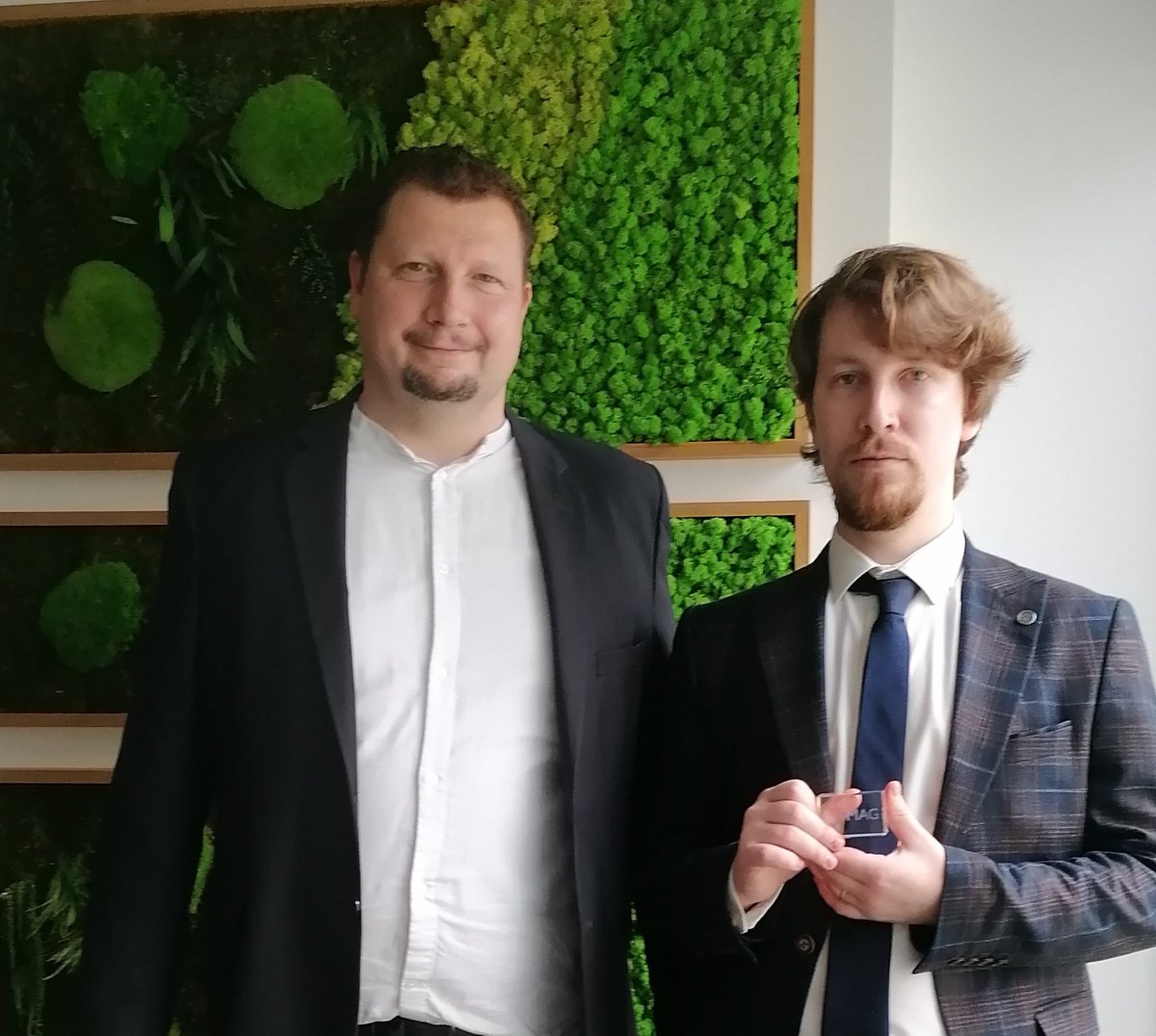 hpke1980's tweet photo. This is not anymore Nikita Moshkow but DR. Nikita Moshkov. I am very proud, congratulations! https://t.co/1BrerxthJK