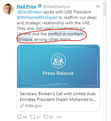 Teshome57245997's tweet photo. #StopUSproxyWar against Ethiopia supporting rebel TPLF in Tigray the destructive American meddling in Eastern African geopolitics https://t.co/jjg3Oa4wsN