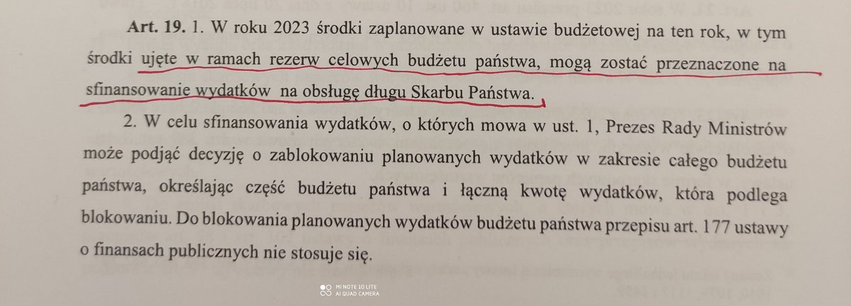 Coś złego dzieje się z finansami państwa. Dotychczas fundusze na obsługę długu Skarbu Państwa były planowane w budżecie. Dziś PiS mówi o sytuacji nadzwyczajnej i chce móc zabierać ekstra pieniądze z rezerw na spłatę długu. Bez kontroli Pierwszy raz od kiedy pamiętam. Jest źle ‼️