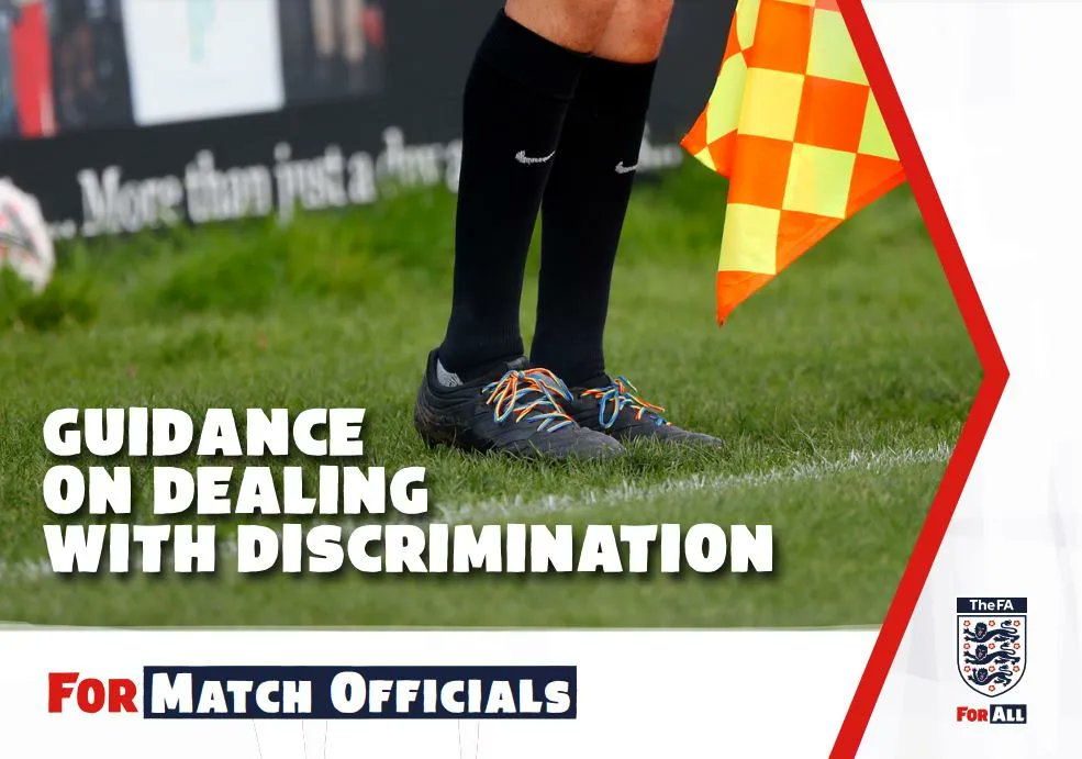 REFEREES | The FA has produced some guidance for match officials on how to manage situations when discrimination sadly occurs. Click here to view 👇 buff.ly/3Tbhcly