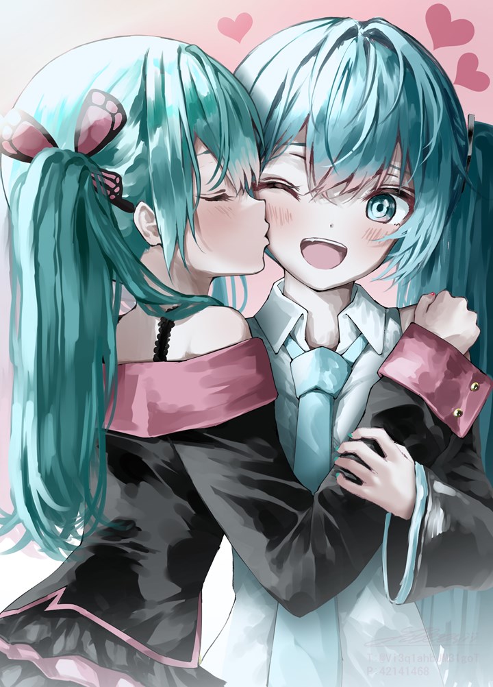 初音ミク「ミクはあたしのっ #初音ミク」|しるばー;:;1のイラスト