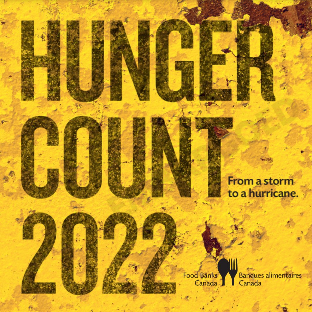 #HungerCount2022 has arrived. With the end of pandemic-related income supports like CERB and the rapid rate of inflation, the perfect storm we described last year has only intensified. It is now a hurricane. hungercount.foodbankscanada.ca