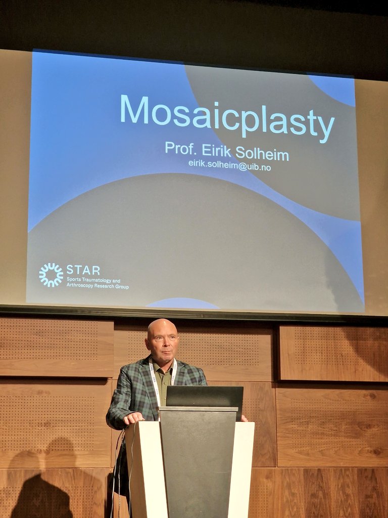 STAR (@star_bergen) on Twitter photo How to treat cartilage injuries?
...<a href="/eiriksolheim/">Prof. Eirik Solheim</a> follows up with a great talk about mosaicplasty 👏
@ortopedi_no <a href="/ForskningHDS/">Forskning på Haraldsplass</a> How to treat cartilage injuries?
...<a href="/eiriksolheim/">Prof. Eirik Solheim</a> follows up with a great talk about mosaicplasty 👏
@ortopedi_no <a href="/ForskningHDS/">Forskning på Haraldsplass</a>