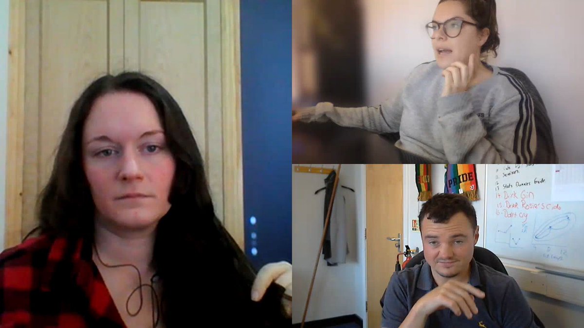 DrLeeParkin's tweet photo. When the teams recording makes you and your colleagues all look super happy to be in a meeting together #BeautyandtheBeast #PhotoReady #RoseBetweenTwoThorns @notts_psych https://t.co/9632aiOBEb