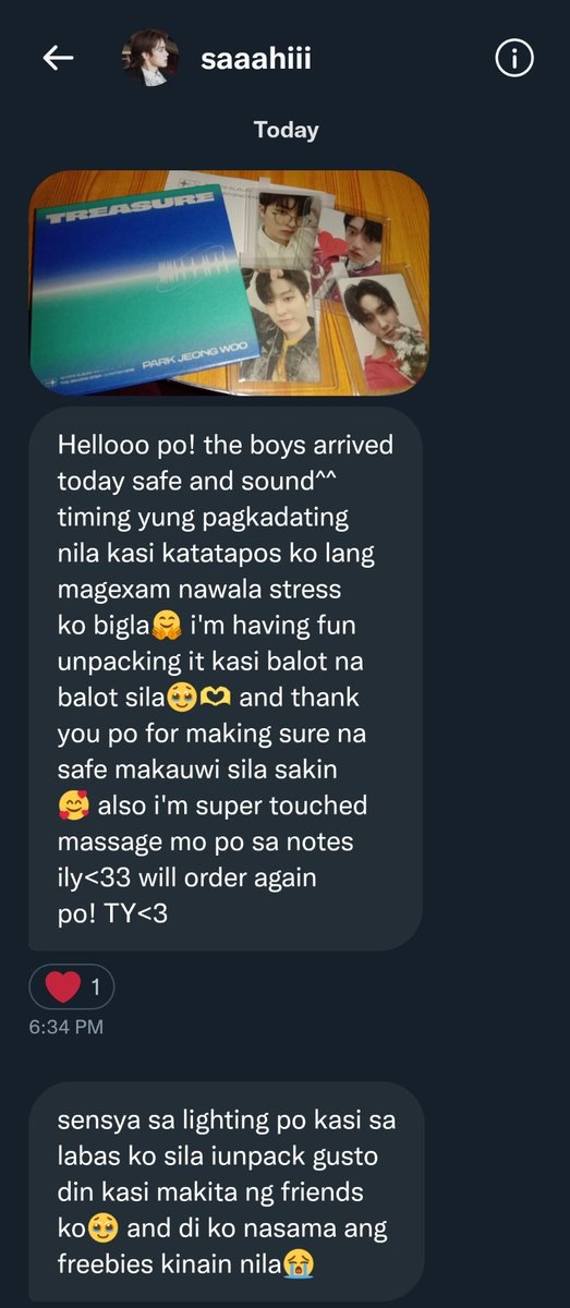 rangdanscart's tweet photo. thank you so much po, till our next one 💗💗
#rainebwwfeedbacks https://t.co/qm0LMyrukn