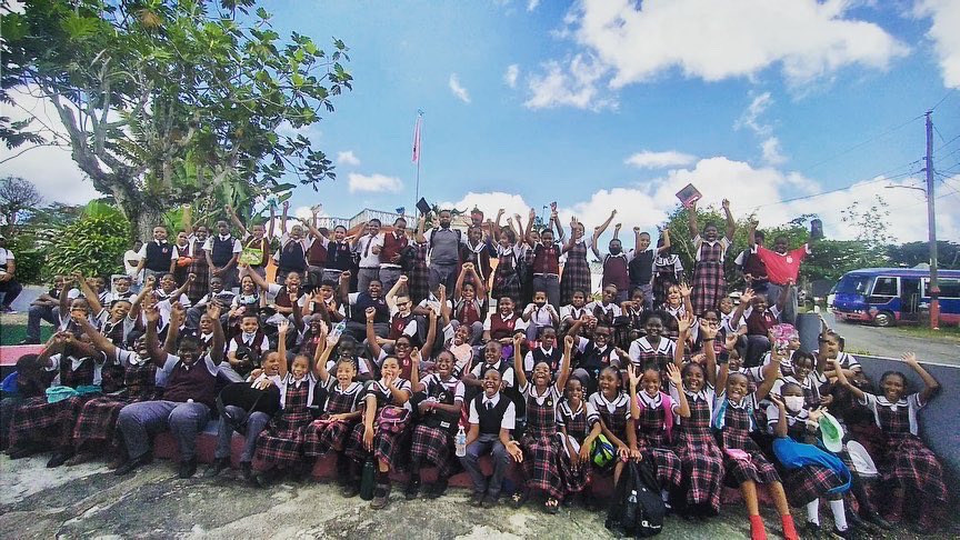 ChiefCurrie's tweet photo. When the Youth build character on a solid foundation with the knowledge of self and their ancestors they inevitably become an essential and active part of Society. 

Accompong Maroons leading the way... #GreatStartAcadamy 

#SoundDiAbeng #youth #education #school #tour https://t.co/gvjpoSGjsg