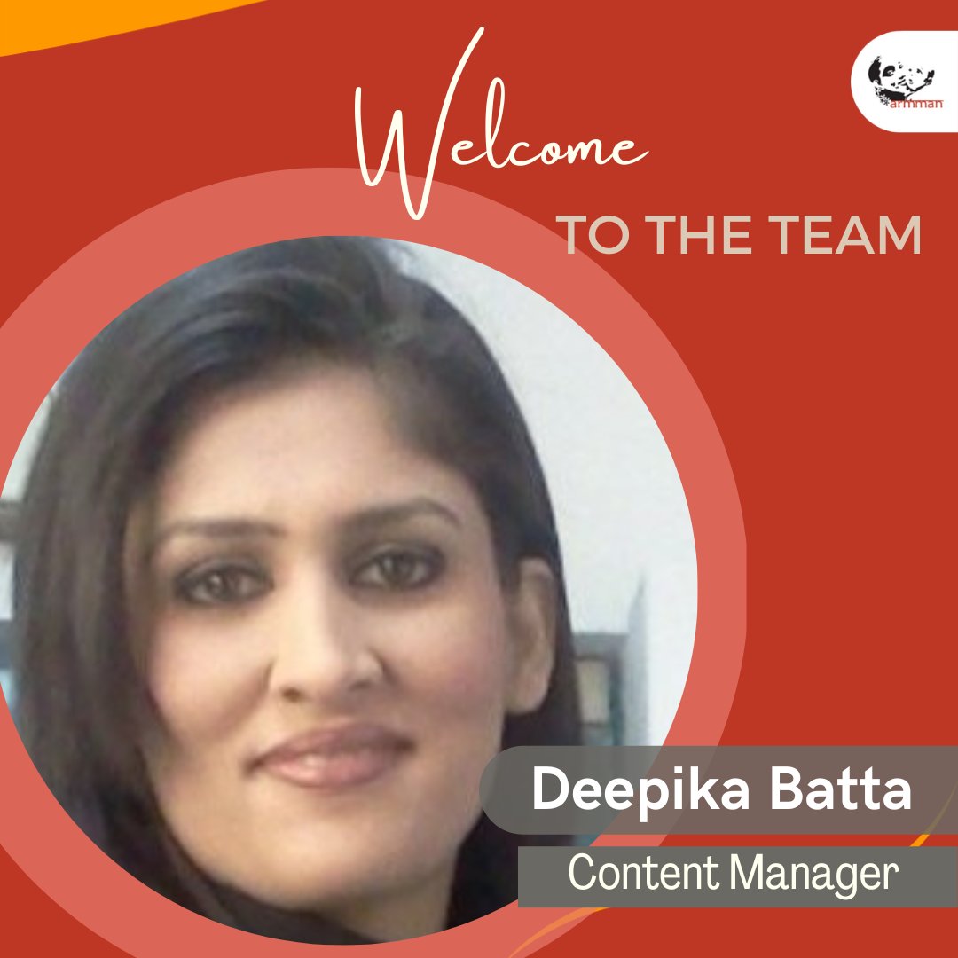 armmanindia's tweet photo. #ARMMAN welcomes Deepika Batta as Content Manager. She comes with an expertise in donor management, designing, proposal writing, communication strategy design, content generation, production operations, cross-functional coordination and team building. (1/3)
#welcomeaboard https://t.co/CZanLwQA2b