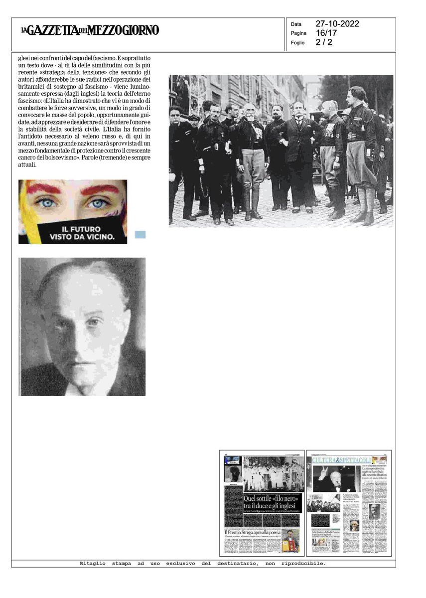 GioFasanella's tweet photo. #NerodiLondra @chiarelettere Gazzetta del Mezzogiorno-3
«Fa riflettere il passaggio nel quale evidenziano ´(...)  perché in Uk gli studiosi possono accedere, ogni anno, a nuovi documenti mentre "duole ammettere che è un privilegio di cui gli studiosi non godono ancora in Italia"» https://t.co/e67A1fo9J8