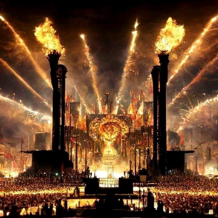 Radio_Maximum's tweet photo. Задача для нейросети: показать концерт Rammstein.

Что ж, лет через десять так и будет 🔥

#Rammstein https://t.co/f2hcClQ6qf