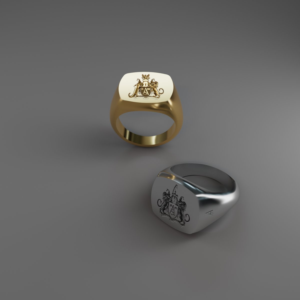 AspreyStudio's tweet photo. Asprey Studio

ASC holders can redeem a cushion signet ring with their unique ASC coat-of-arms engraved. Made at Asprey's London workshop.

Available in 18 carat yellow or rose gold and platinum.
More details coming to https://t.co/2QiYr0Crya / Discord.

#aspreystudio #NFT https://t.co/tKWlw9nlqo