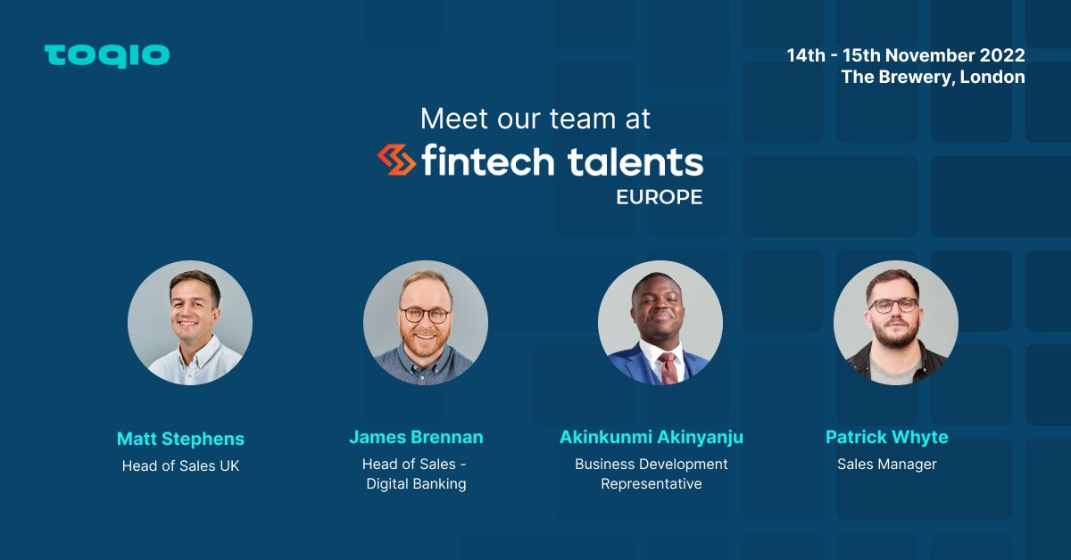 Will you be attending <a href="/FintechTalents/">Fintech Talents</a> Festival?

Several of our team members will be at the <a href="/Toqio/">トキオ</a> pod, keen to discuss how we can help you launch your own fintech solutions.

You can also book a meeting ahead of time here: toqio.co/fintech-talent…

#FTT22 #Finance #Fintech