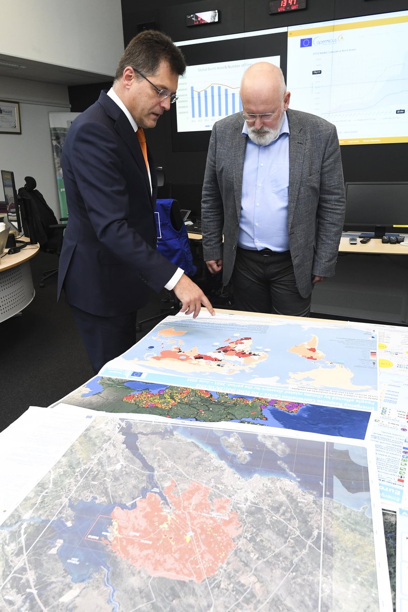 W/ @TimmermansEU at 🇪🇺's Emergency Response Coordination Centre, increasingly responding to the impacts of #ClimateChange, felt most acutely by most vulnerable in countries already impacted by conflicts. Investing in #resilience at the community level has never been as urgent.