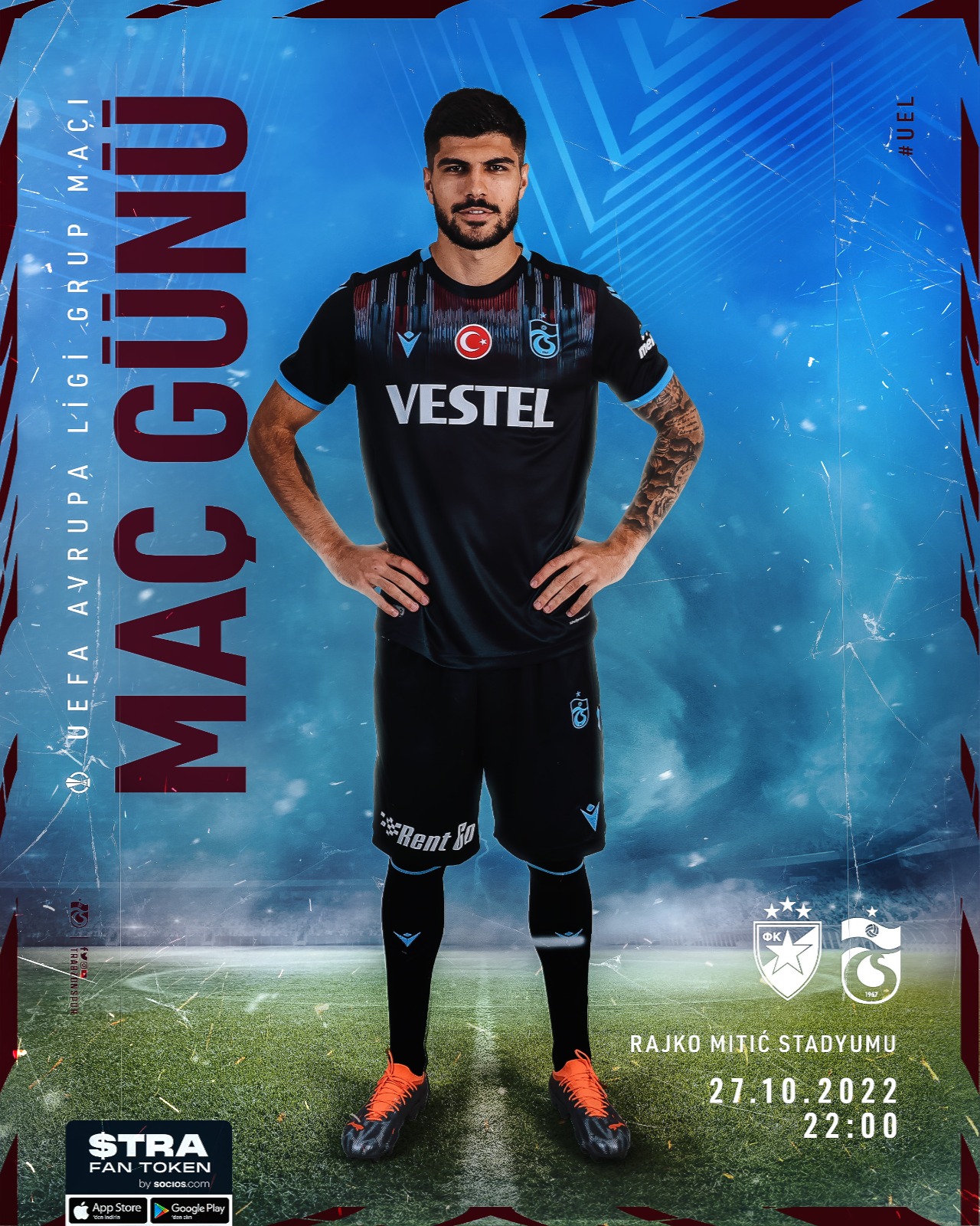 Kızılyıldız Trabzonspor Maç Görseli