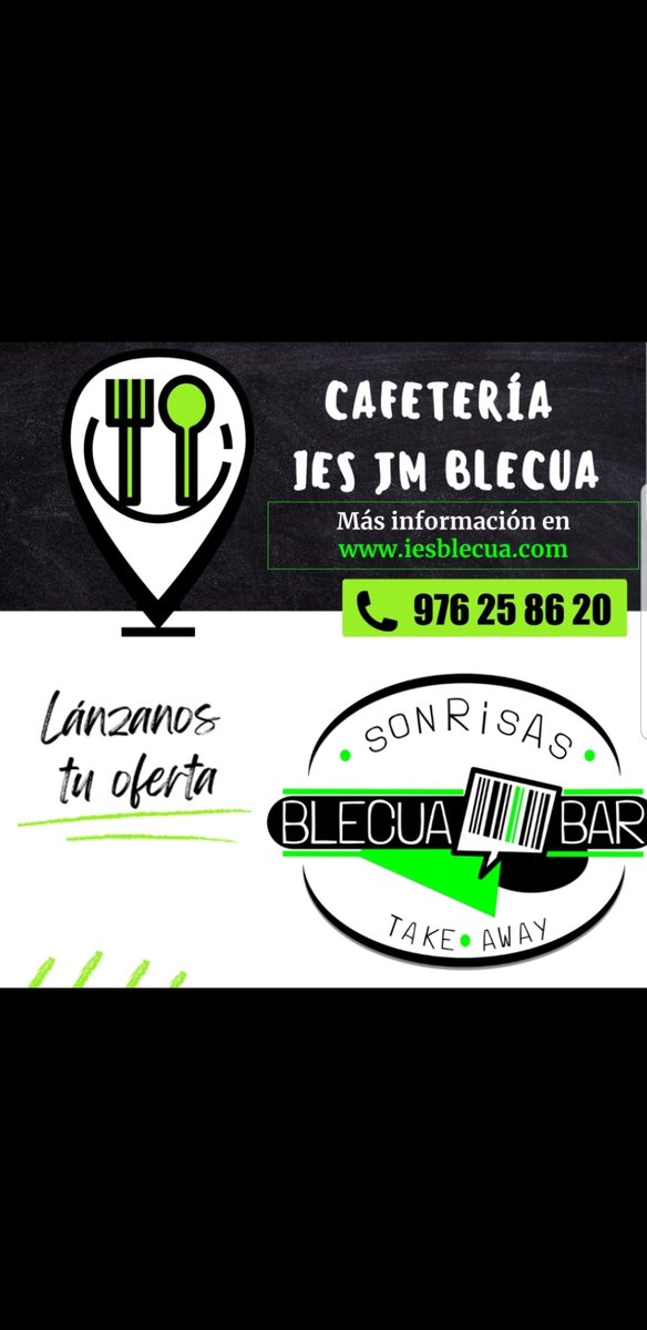 Continuamos con la búsqueda de nuestros futuros "cafeter@s". Cafetería de centro educativo con un enfoque cardiosaludable para alumnado y profesorado. Requisitos: alta autónomo, experiencia hostelería y mucha ilusión!! Más información iesblecua.com y cartel