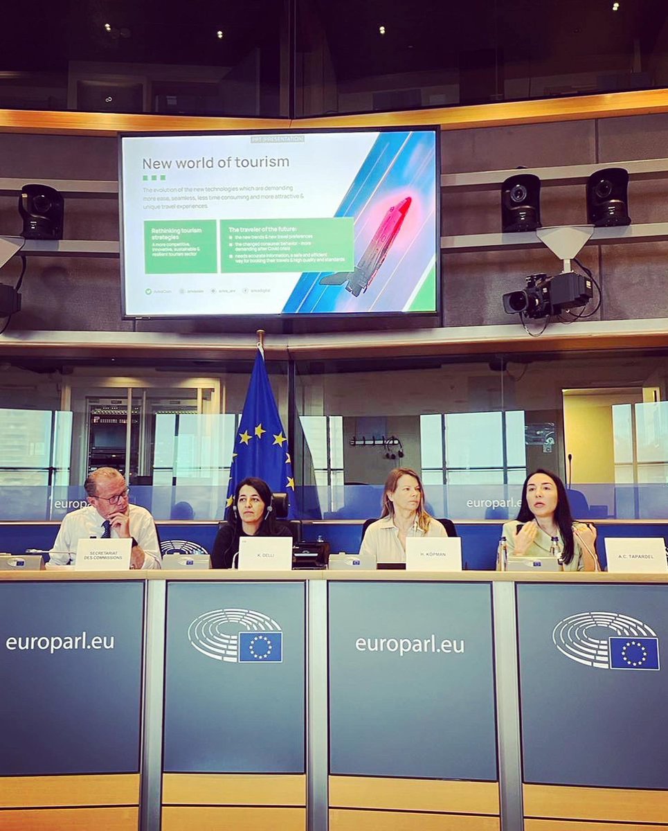 European Parliament, Transport & Tourism Committee, speaking about “Smart Travel & Smart Cities: use & potential of blockchain in tourism”. Honoured to come back as an expert, representing the private sector perspective, to share my knowledge with my colleagues MEPs. @ArivaCoin