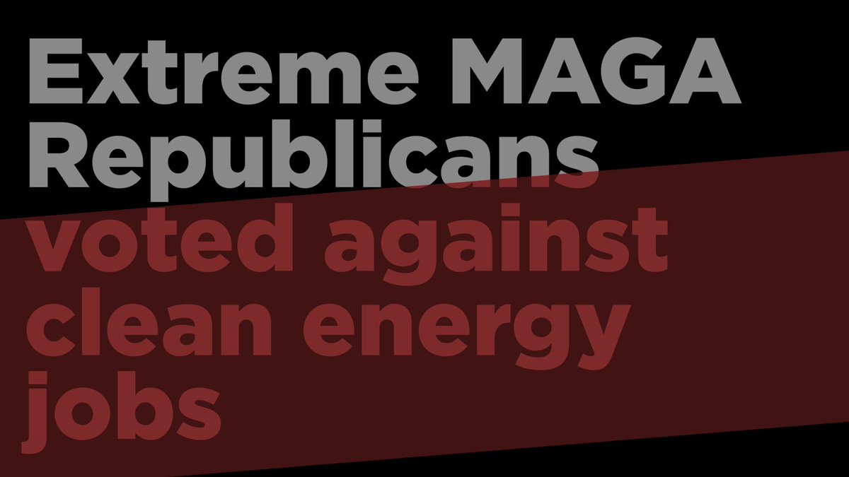 I voted to create better paying jobs rebuilding America’s infrastructure, producing clean, secure energy, and expanding opportunities for working families. Extreme MAGA Republicans voted against all of this. Ask them why.  #PeopleOverPolitics