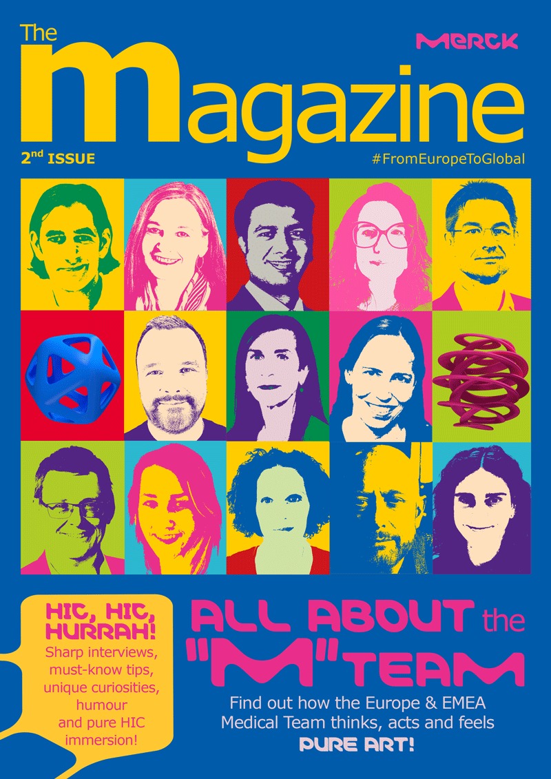 Marietajurgal's tweet photo. I love The Magazine’s second issue cover as it shows how much science and art are related. I agree the medical team are also artists: they want to positively impact society,and science is their driver. How much I’ve learned thanks to this magazine #FromEuropeToGlobal @merckgroup https://t.co/PFSXmJYrrx
