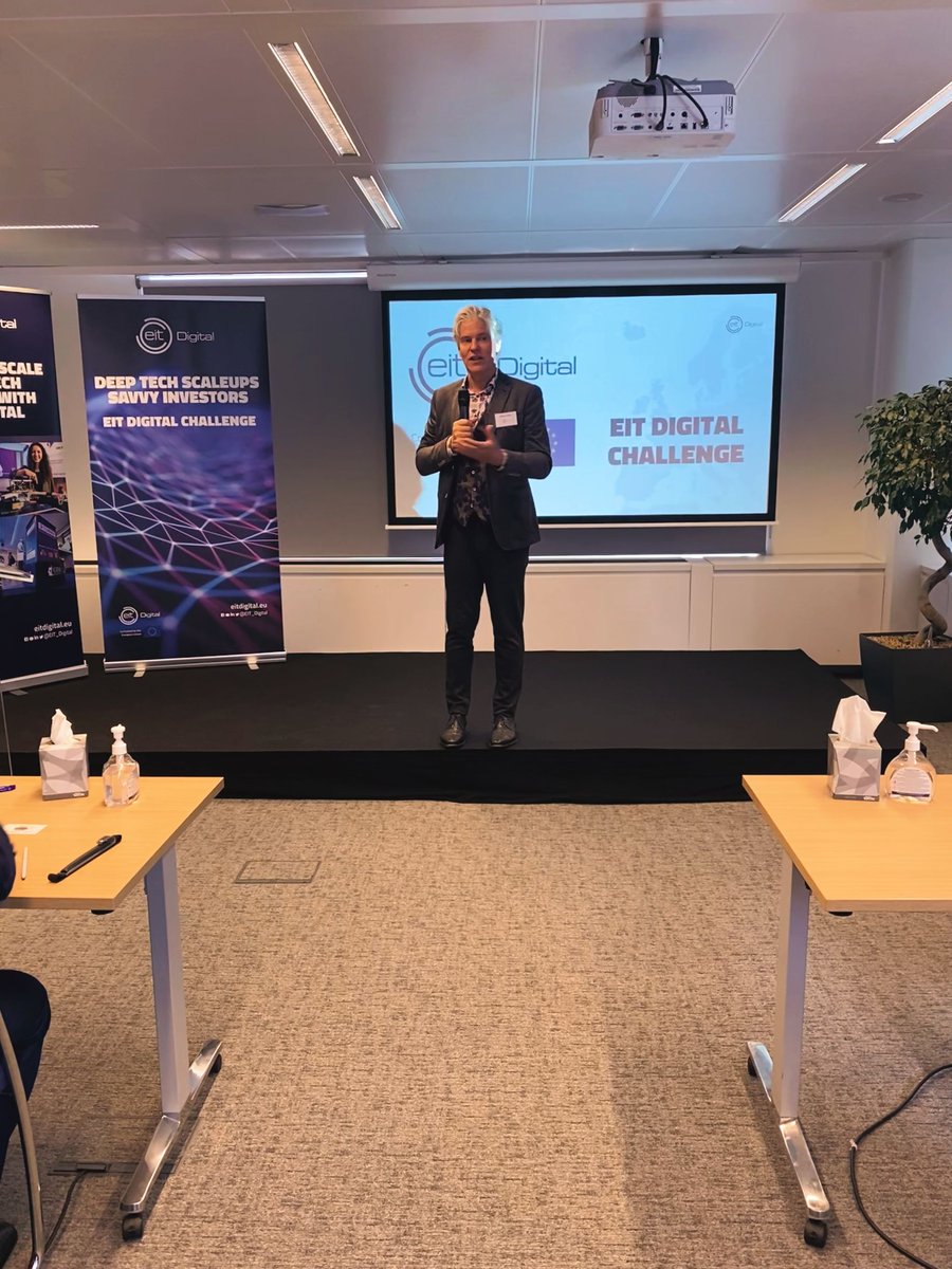 EIT Digital (@eit_digital) on Twitter photo 'There is enormous strong R&D infrastructure in Europe, a good ground to build #deeptech ventures. For these we need a mix of private & public investment - deep tech companies need long lead times.' <a href="/WillemJonkerNL/">Willem Jonker</a> EIT Digital CEO welcoming the #EITDigitalChallenge2022 attendees 'There is enormous strong R&D infrastructure in Europe, a good ground to build #deeptech ventures. For these we need a mix of private & public investment - deep tech companies need long lead times.' <a href="/WillemJonkerNL/">Willem Jonker</a> EIT Digital CEO welcoming the #EITDigitalChallenge2022 attendees