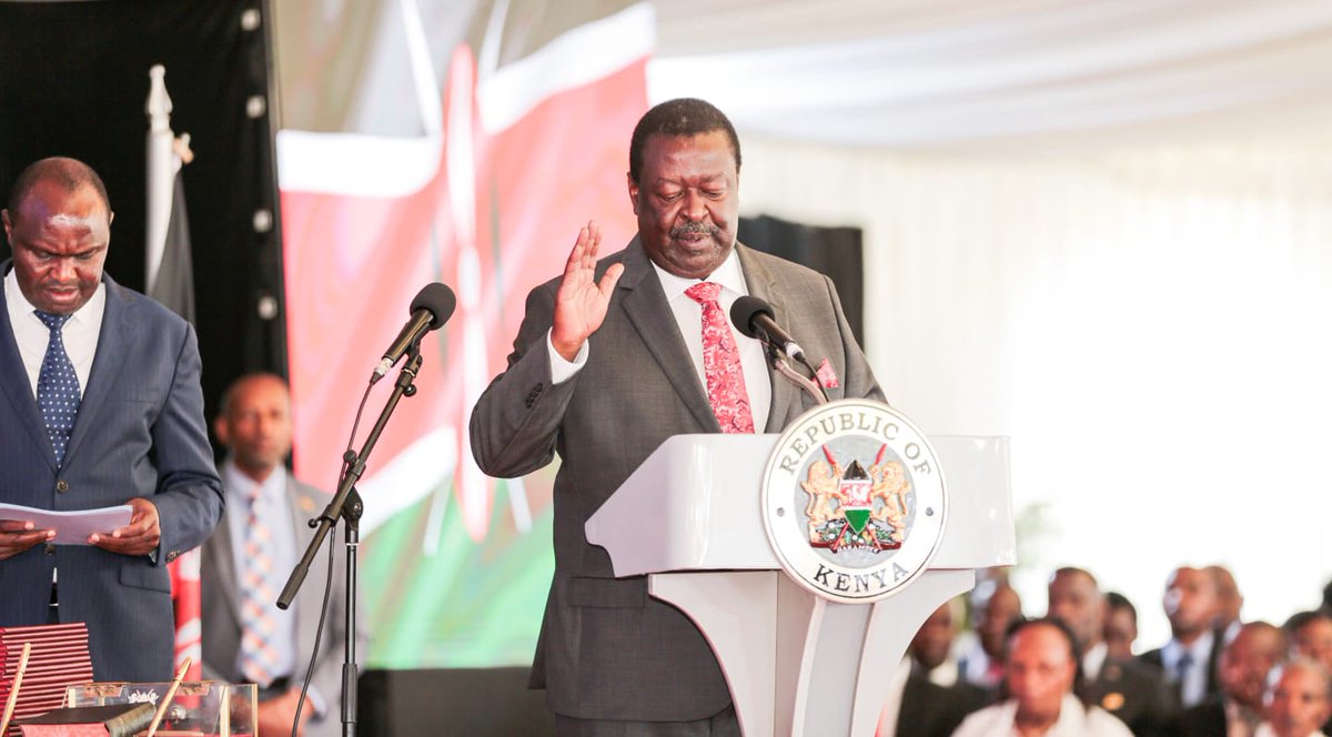 Congratulations to my out going party leader Hon. Wycliffe Musalia Mudavadi on your new role as the prime C.S
Kalenjin Moses Kuria Helb