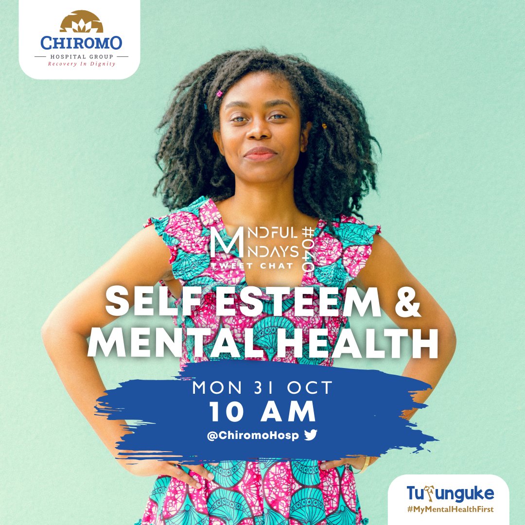 Chiromo Hospital Group (@chiromohospgrp) on Twitter photo Top of the morning!
The 40th #MindfulMondays Tweetchat will be LIVE at 10-11AM on 'SELF-ESTEEM & MENTAL HEALTH'
<a href="/flexmarbs/">Denis Marube Maina (DeMaMa)</a> <a href="/NowembabaziA/">NOWEMBABAZI Allan</a> <a href="/LetstalkwithDN/">Let's Talk with Darren Namatovu</a> <a href="/Abubaka91972191/">Abubakar Abdulkadir</a> @abdulmotivatuon <a href="/hariet_wambui/">HARIET WAMBUI</a> <a href="/WestAfricaWome2/">West Africa Women SL</a> <a href="/NYANGOTOAYIEKO/">BOMOIRE</a> <a href="/njambi_gacheru/">Psychologist Magdaline Njambi</a>
#Tufunguke Top of the morning!
The 40th #MindfulMondays Tweetchat will be LIVE at 10-11AM on 'SELF-ESTEEM & MENTAL HEALTH'
<a href="/flexmarbs/">Denis Marube Maina (DeMaMa)</a> <a href="/NowembabaziA/">NOWEMBABAZI Allan</a> <a href="/LetstalkwithDN/">Let's Talk with Darren Namatovu</a> <a href="/Abubaka91972191/">Abubakar Abdulkadir</a> @abdulmotivatuon <a href="/hariet_wambui/">HARIET WAMBUI</a> <a href="/WestAfricaWome2/">West Africa Women SL</a> <a href="/NYANGOTOAYIEKO/">BOMOIRE</a> <a href="/njambi_gacheru/">Psychologist Magdaline Njambi</a>
#Tufunguke