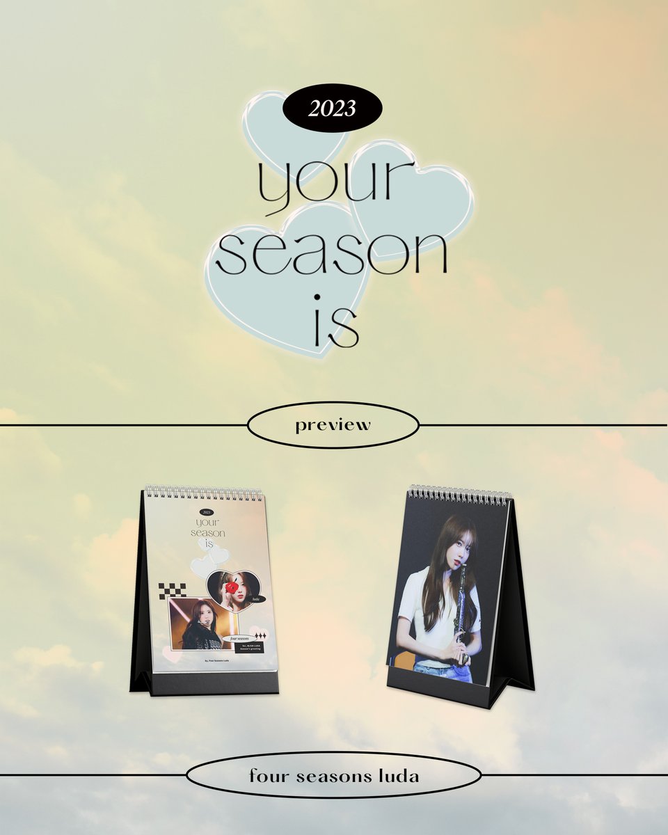 4seasons_LUDA's tweet photo. 𝟸𝟶𝟸𝟹 𝚂𝚂𝙶𝚃
𝐲𝐨𝐮𝐫 𝐬𝐞𝐚𝐬𝐨𝐧 𝐢𝐬 :♡⃥ 𝑭𝑶𝑹, #LUDA 

🗓️ 10/29 pm 03:06 - 11/20
🔗 https://t.co/GMiT8InJvh

✓ 자세한 내용은 윗치폼을 참고해 주세요
✓ RT 추첨 한 분에게 시그를 드립니다 (국내 한정) https://t.co/ZjrsTVfAWN