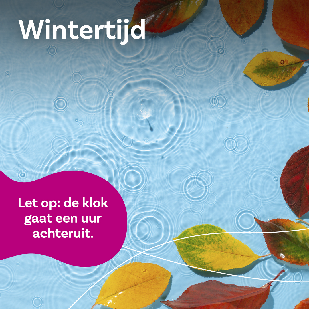 De klok gaat vannacht een uur achteruit. Dat betekent een uurtje langer uitslapen. Vergeet jij je klok niet te verzetten? #wintertijd
