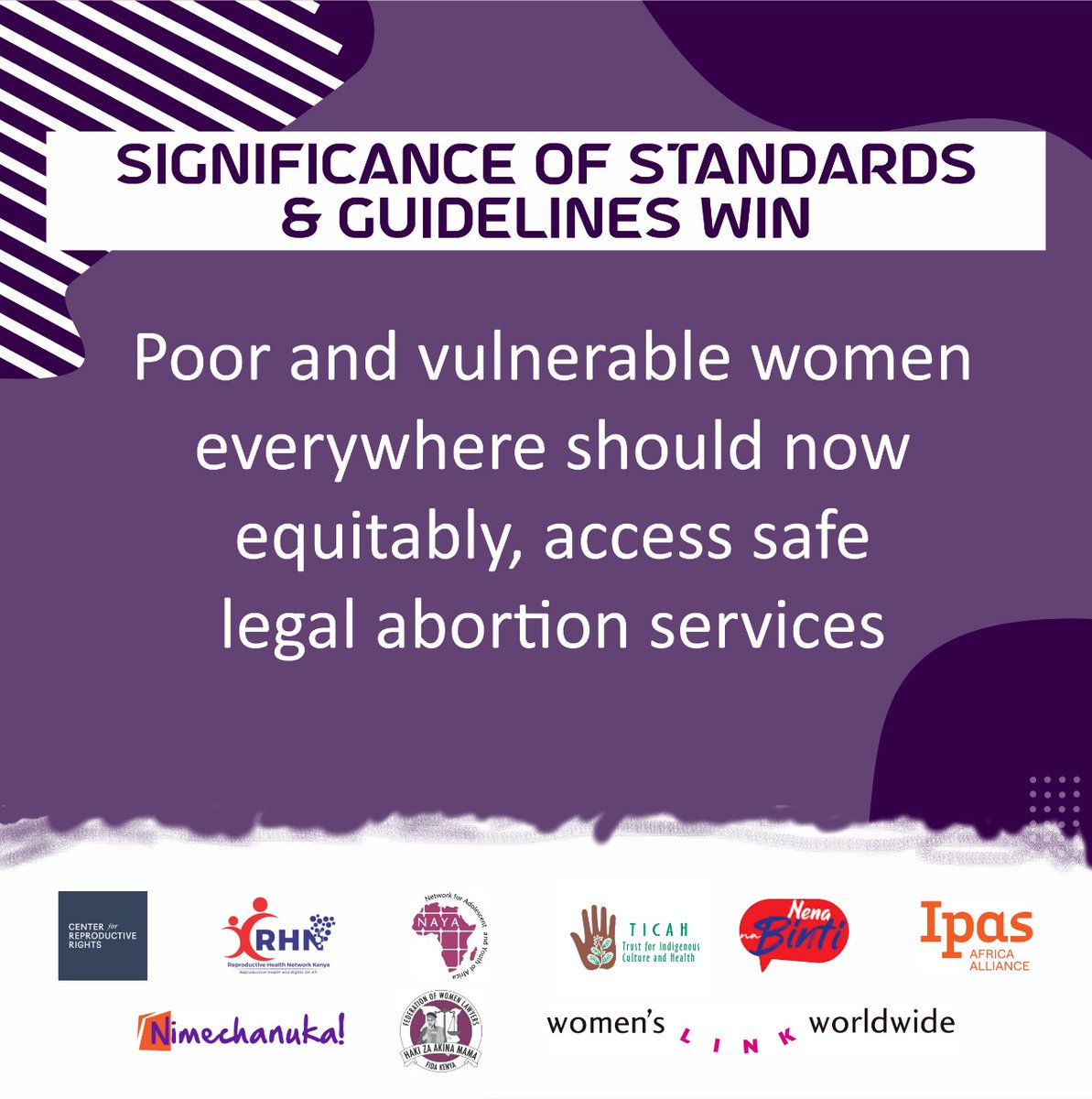 Poor and vulnerable women everywhere should now equitably access safe legal abortion services #DefendHerRightsKE