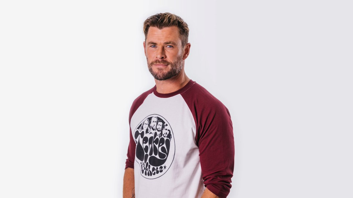 HQ. @chrishemsworth wears a @theteskeybrothers T-shirt for the Ausmusic T-Shirt fundraiser campaign which takes place across Australia on Nov. 18. #ausmusictshirtday