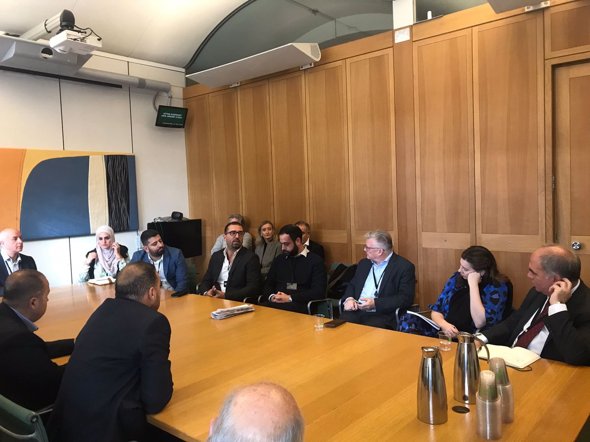 This morning, LFI chair @steve_mccabe and shadow Middle East Minister @BambosMP met with a @ukpalestianhub delegation of start-ups to discuss the opportunities & challenges in Palestinian economic development, a vital aspect of working towards the creation of a Palestinian state.