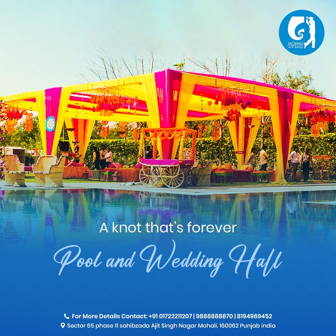 Mohali Golf Range is making your fairytale wedding come to life - the wedding hall, pool, restaurant and golf club with enthralling aesthetics & tranquility! 

#grandweddings #weddinganiversary❤️ #weddingplace #parties #events #banquethall #cateringservice #engagementparty