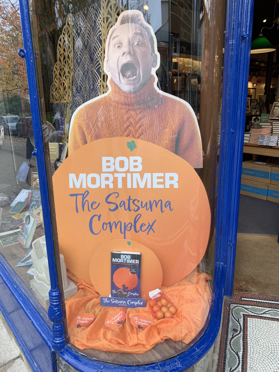 BookshopMike's tweet photo. @simonschusterUK @RealBobMortimer @SimonSaysBooks  We are totally overexcited about the amazing #TheSatsumaComplex @GroveBookshop and we’ve even completed the #ComplexSatsumaChallenge https://t.co/443q97gHKC