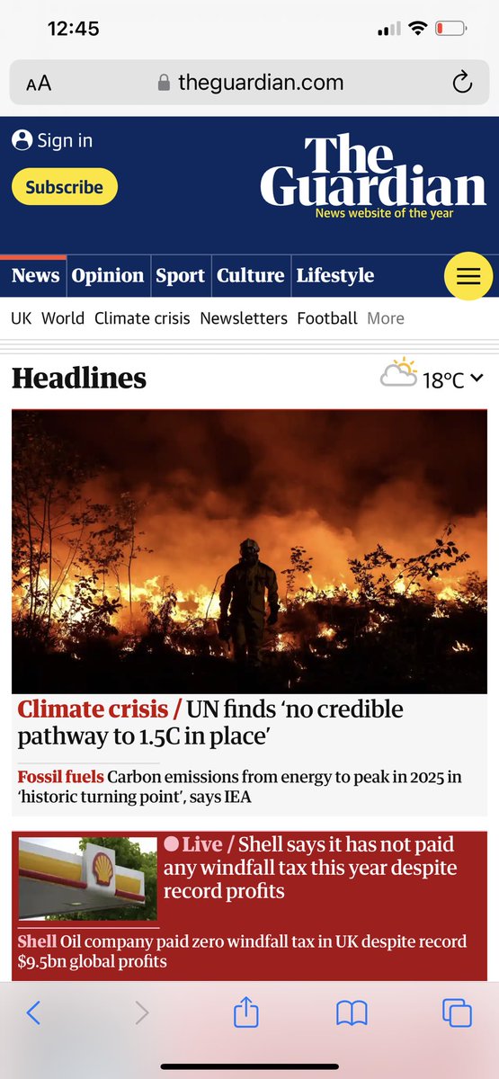 Don’t want to sound melodramatic but I hope enough people soon realise what this means, and hold all politicians, media, oil companies and think tanks, to account for what they’ve done.
