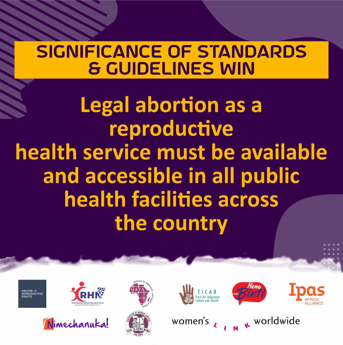 The ruling upheld and affirmed access to safe and legal abortion as stipulated in our constitution. #DefendHerRightsKE