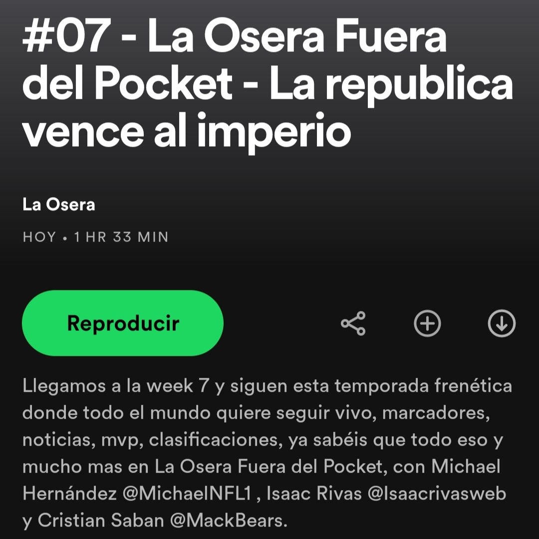 LaOseraFan's tweet image. Ya tenéis disponible el episodio #7 de La Osera Fuera del Pocket.

Como siempre os damos las opciones de iVoox y Spotify.

▶️IVOOX

go.ivoox.com/rf/94969153

▶️ SPOTIFY

open.spotify.com/episode/1KQKxy…

Os agradecemos enormemente el like, el follow y el compartir !