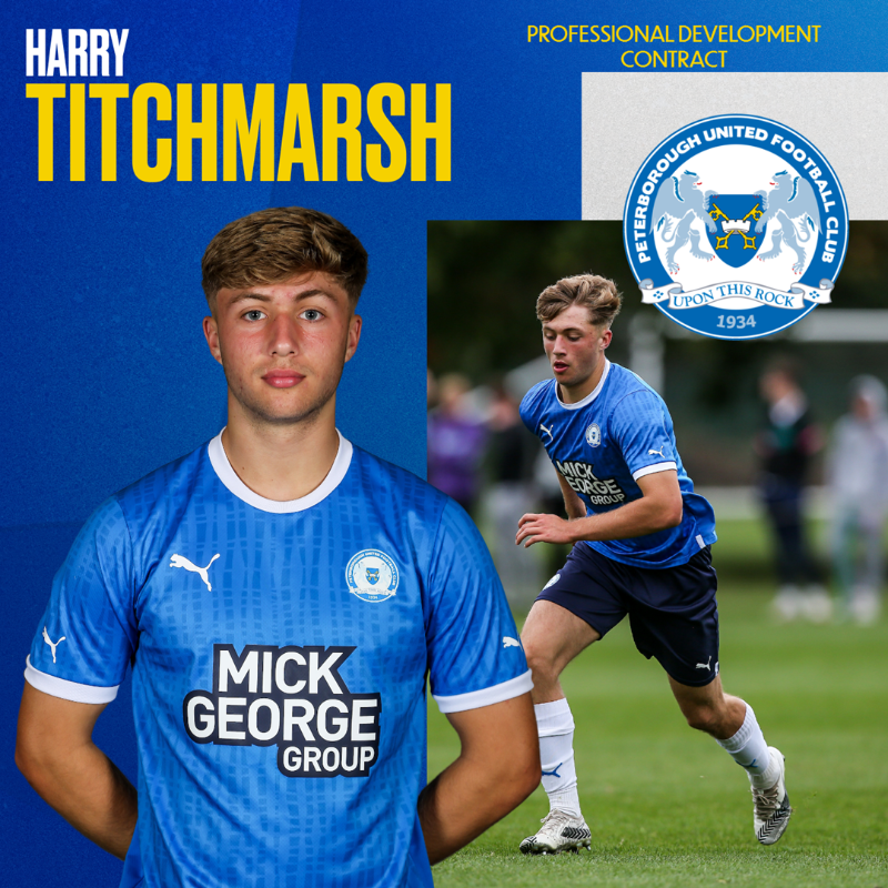 theposh's tweet photo. 🤝 We are delighted to announce that youngster Harry Titchmarsh has agreed a two-year professional development contract at the club.

#pufc