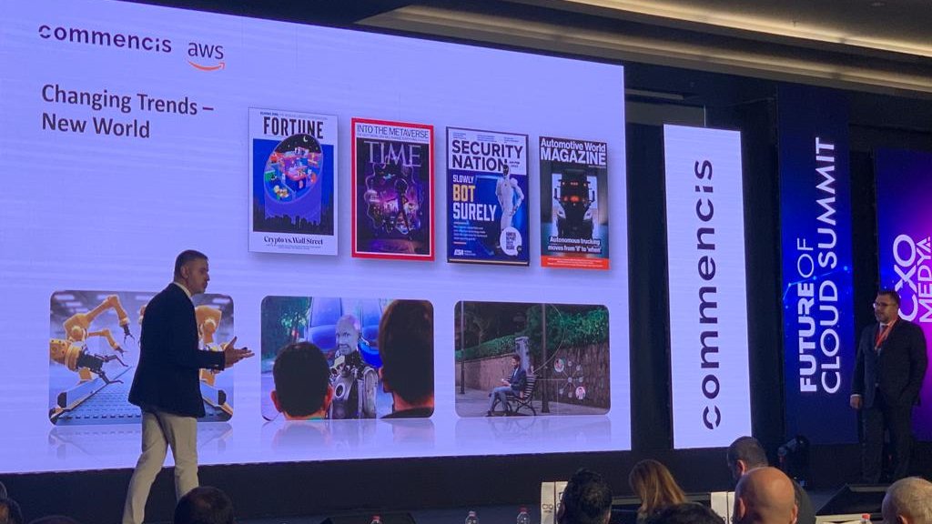 commencis's tweet photo. Yesterday, at the Future of Cloud Summit, Chief Commercial Officer @alppekin from #Commencis and Sales Executive Tarik Ertugrul from @awscloud discussed how to accelerate enterprise business transformation with the #cloud.☁️🙌🏻
#FutureofCloudSummit #AWS #summit #partner https://t.co/kg3IzV0afC