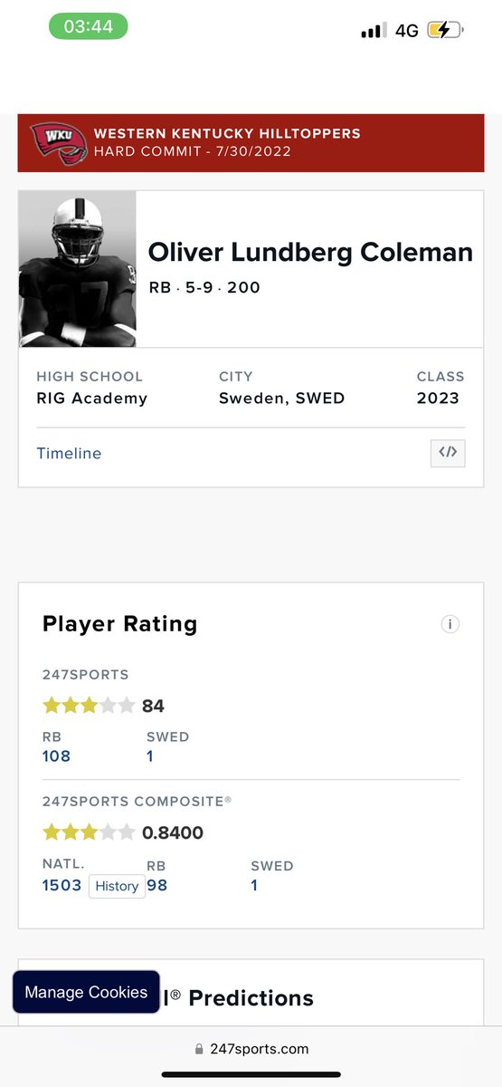 I feel extremely blessed to be ranked as a 3⭐️⭐️⭐️and being the first European ⭐️⭐️⭐️ running back to do it!🙏🏽 all thanks to @cpetagna247 and the man that changed my life and made my dreams come true @BCollierPPI And the academy that made me the man i’am today @RigFootball