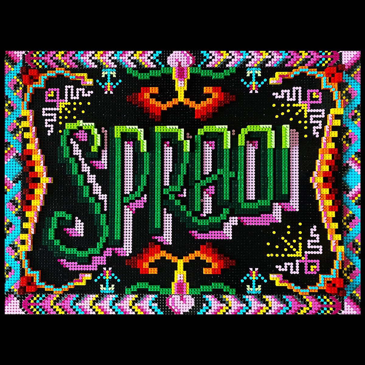 Spraoi for exhibition at the #LegoBrickCafe at @Hensteethstore / @BoysandGirlsLtd @ThisIsEXP @LEGO_Group #legoart #spraoiagusruaillebuaille