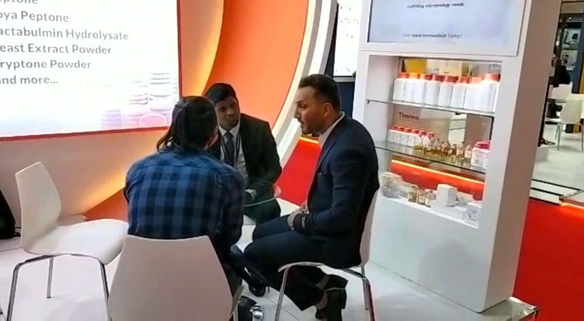 tmmediain's tweet photo. Glimpses of TM Media exhibiting at Arab Lab 2022.

#tmmedia #arablab2022 #arablabexhibition #arablab #microbiology #dubai #microbiologylab #microbiologist #pharmaindustry #tmmediastore #mediasuppliments #biologicalmedia #exhibition #arablabexhibition2022 https://t.co/E9MzlU80w8