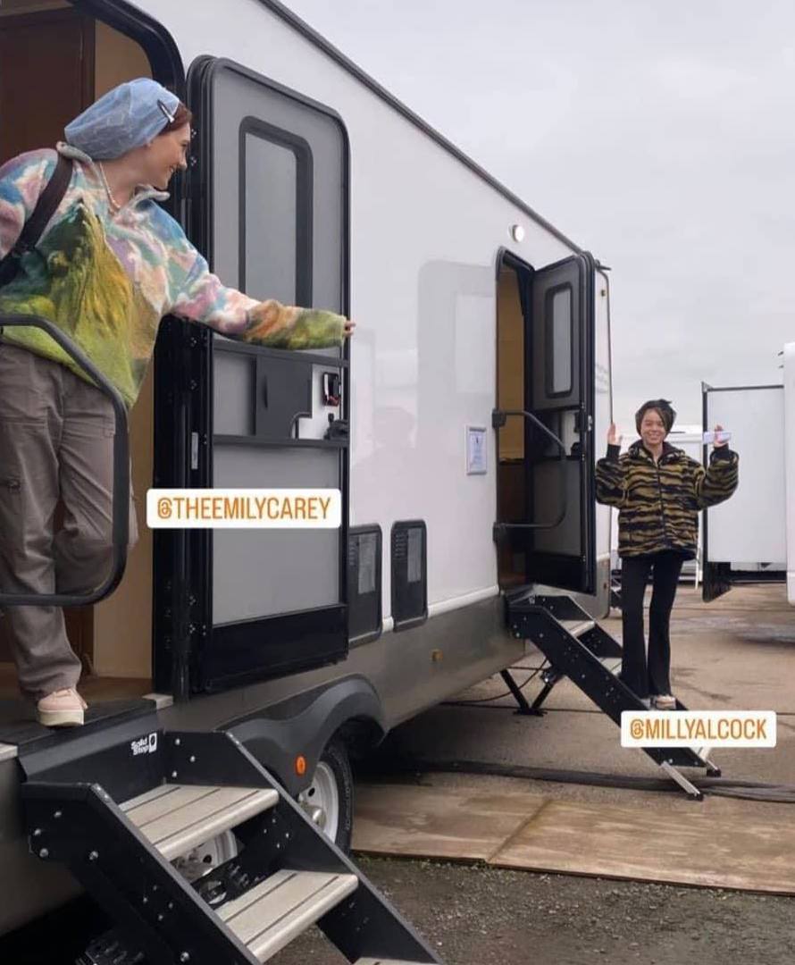 best of milly alcock on Twitter: "milly alcock and emily carey on set
